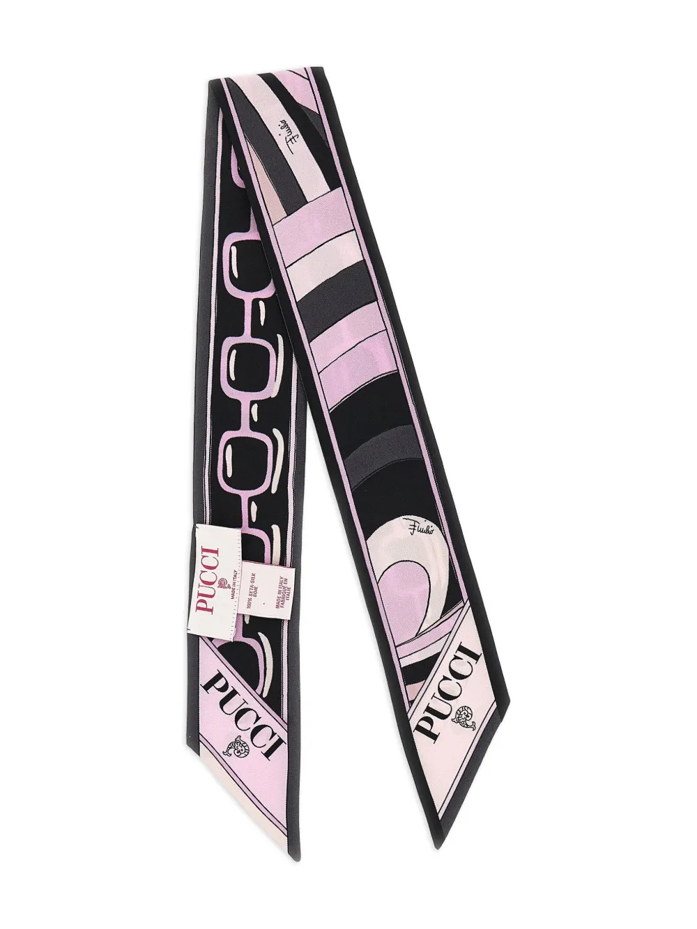 PUCCI mascada estampada de seda | rosado | Image 1