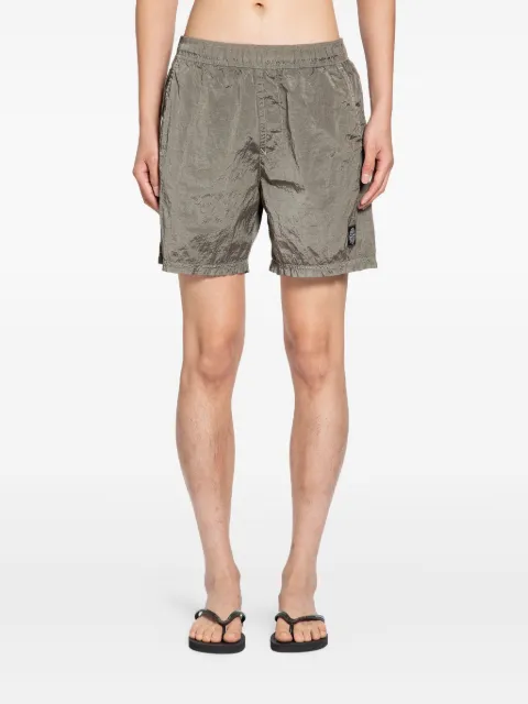 Stone Island logo-patch swim shorts
