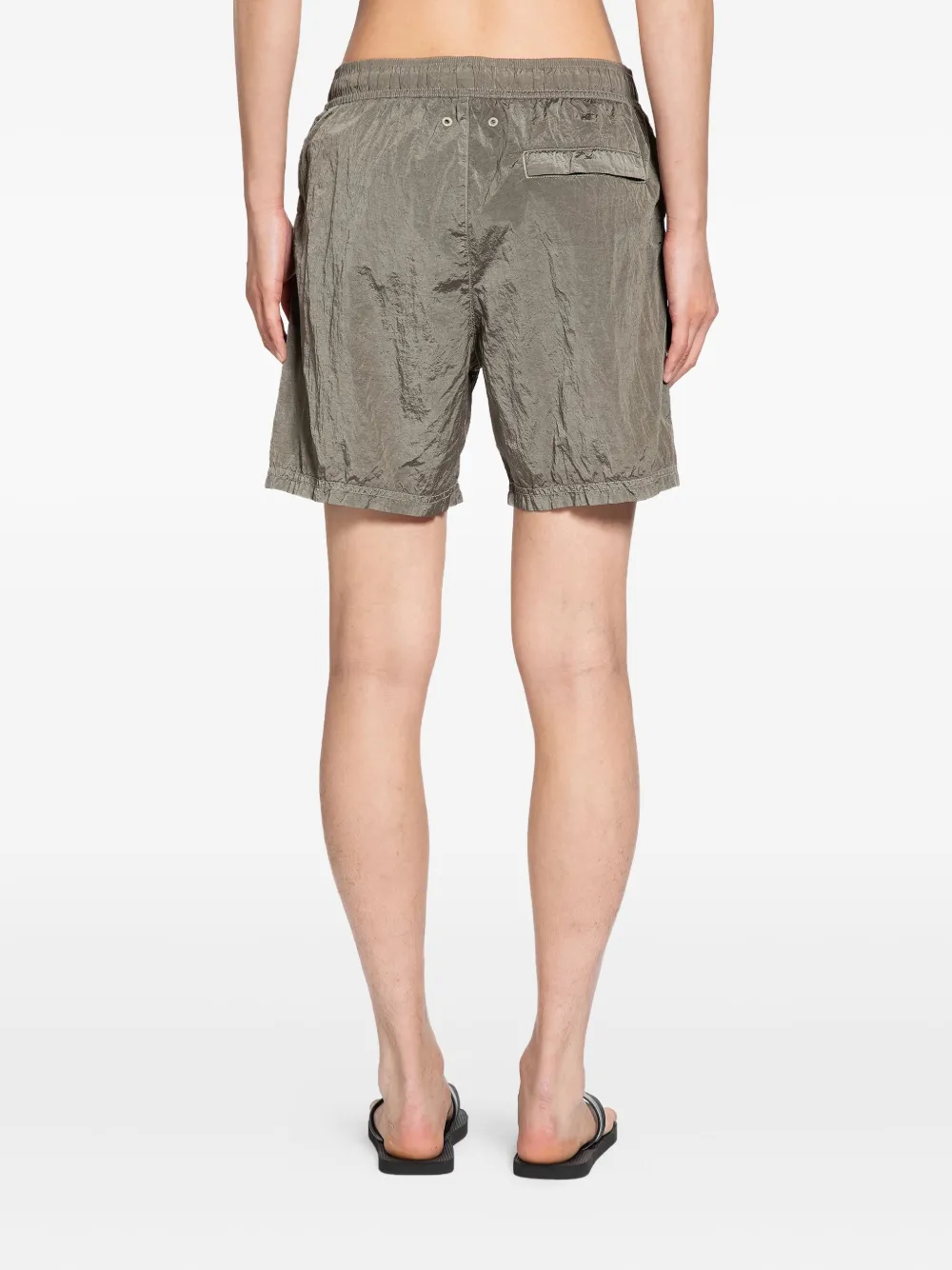 Stone Island Zwembroek met logopatch Grijs