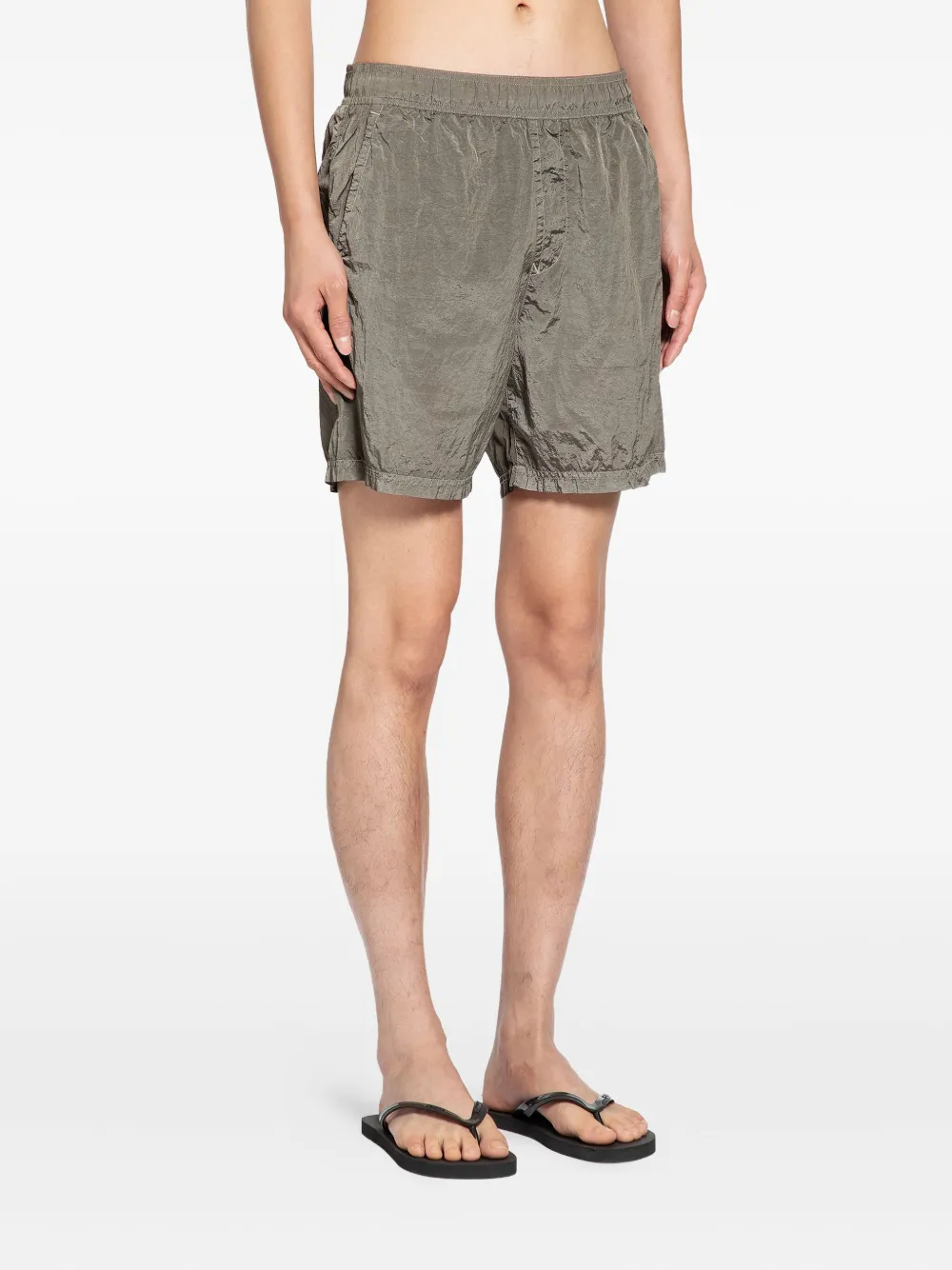 Stone Island Zwembroek met logopatch Grijs