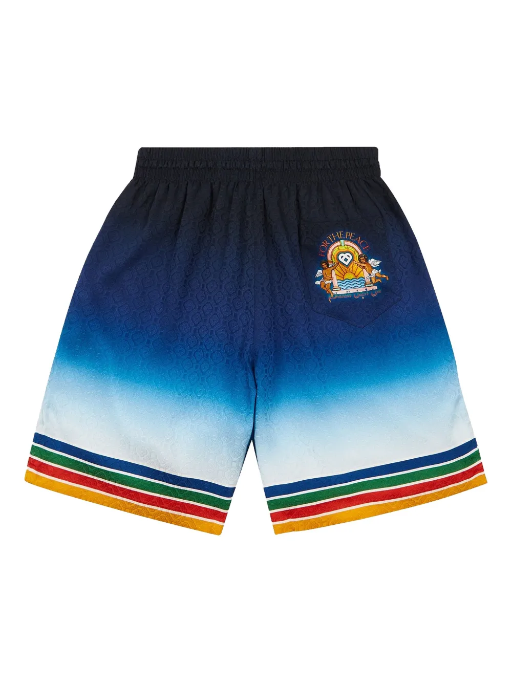 Casablanca Shorts Studio de Musique in seta - Nero