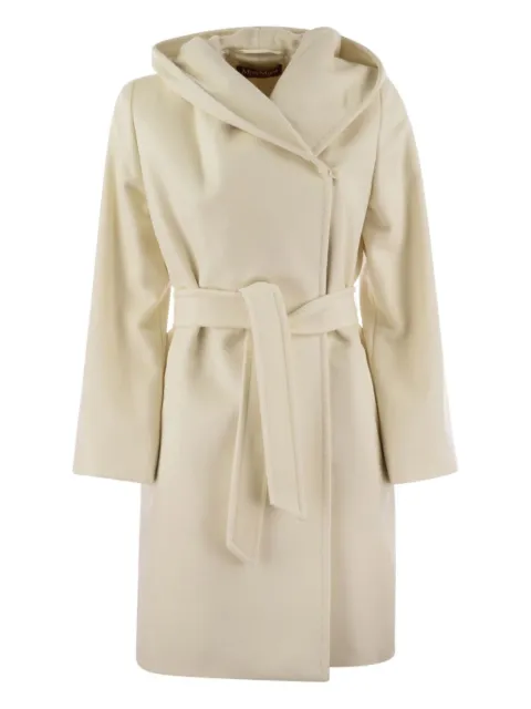 Max Mara hooded belted coat