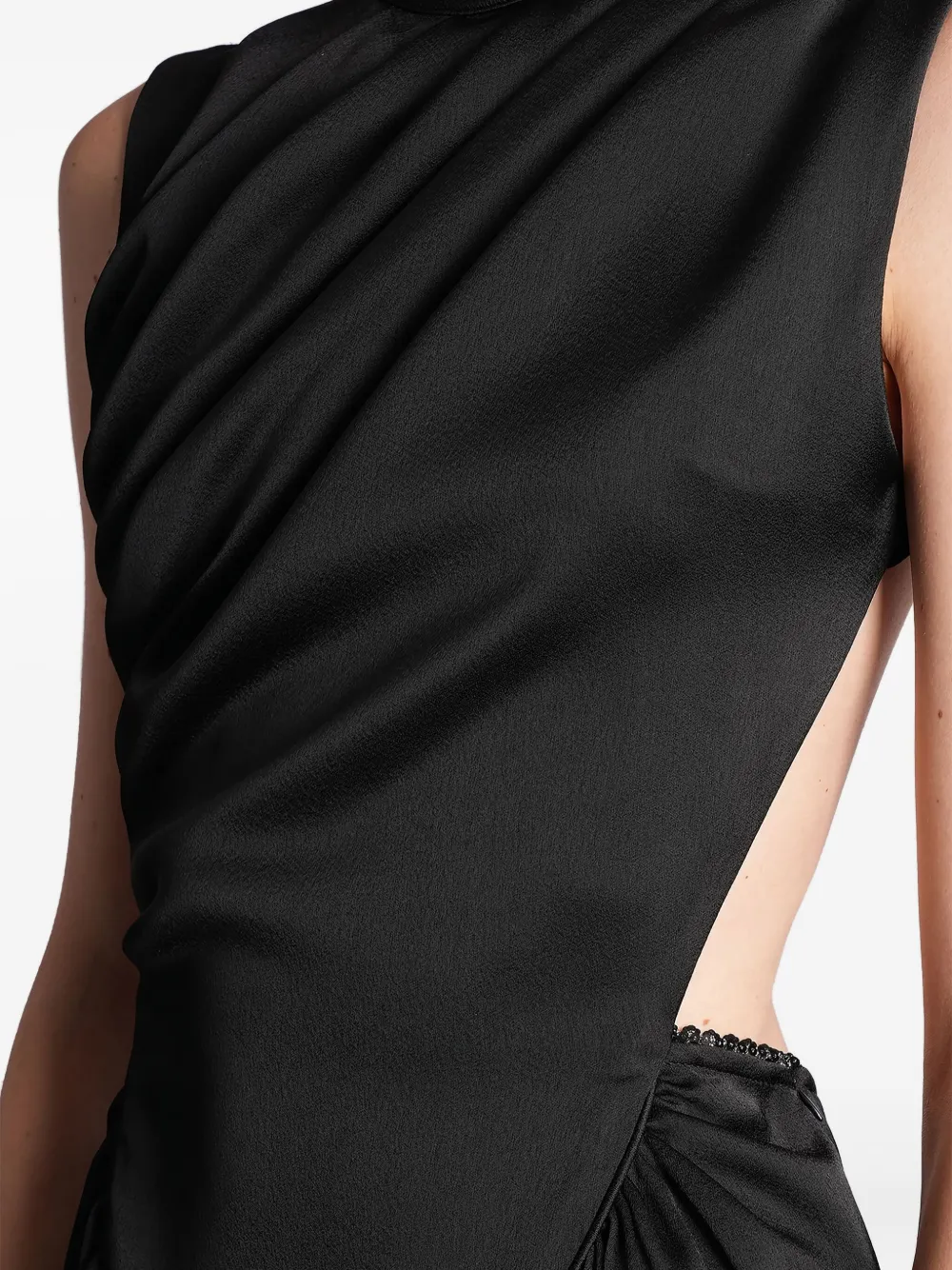 Siedres Open-back Max Dress In Black