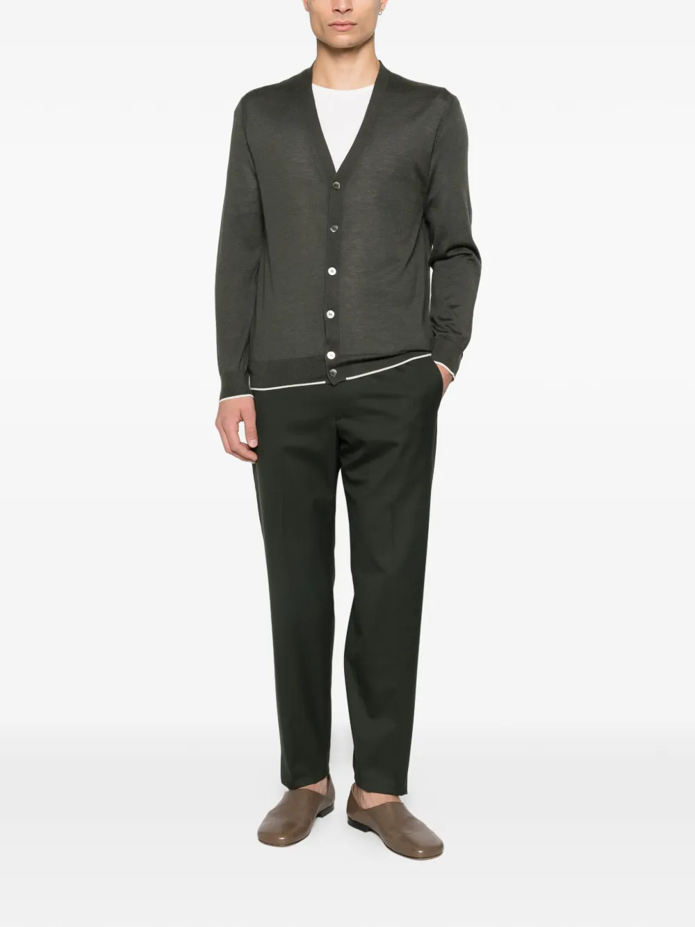 Tagliatore P-Gar&ccedil;on broek met elastische taille - Groen