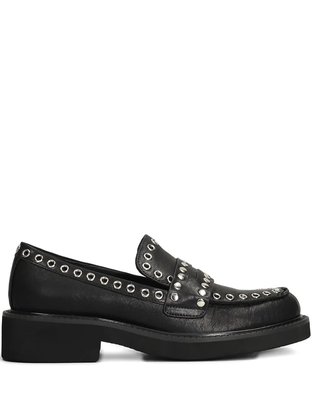 Bibi Lou eyelet-embellished loafers | Black | Image 1
