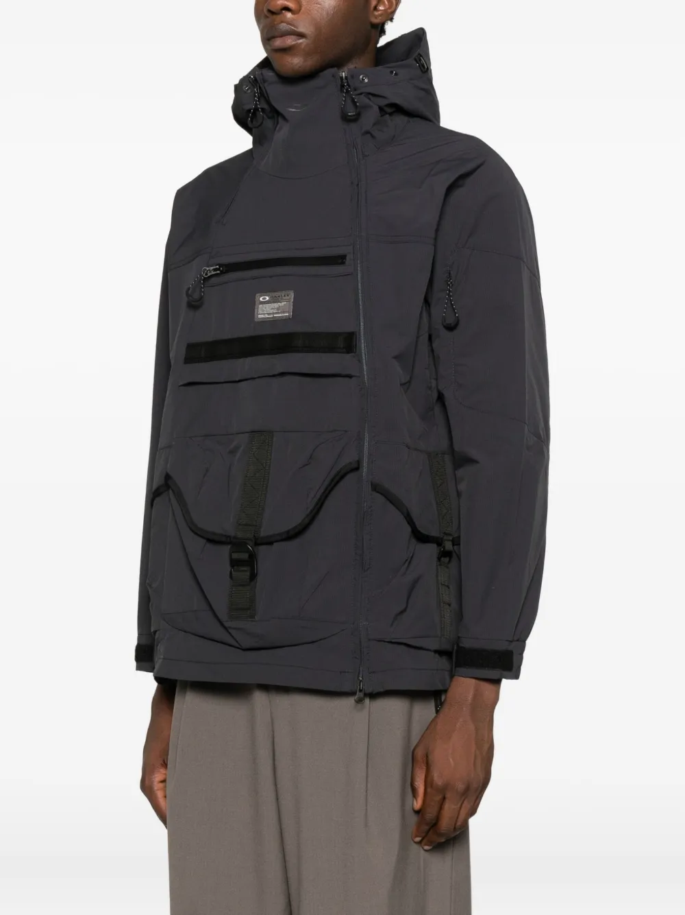 Oakley Stroke Hooded Jacket In Black