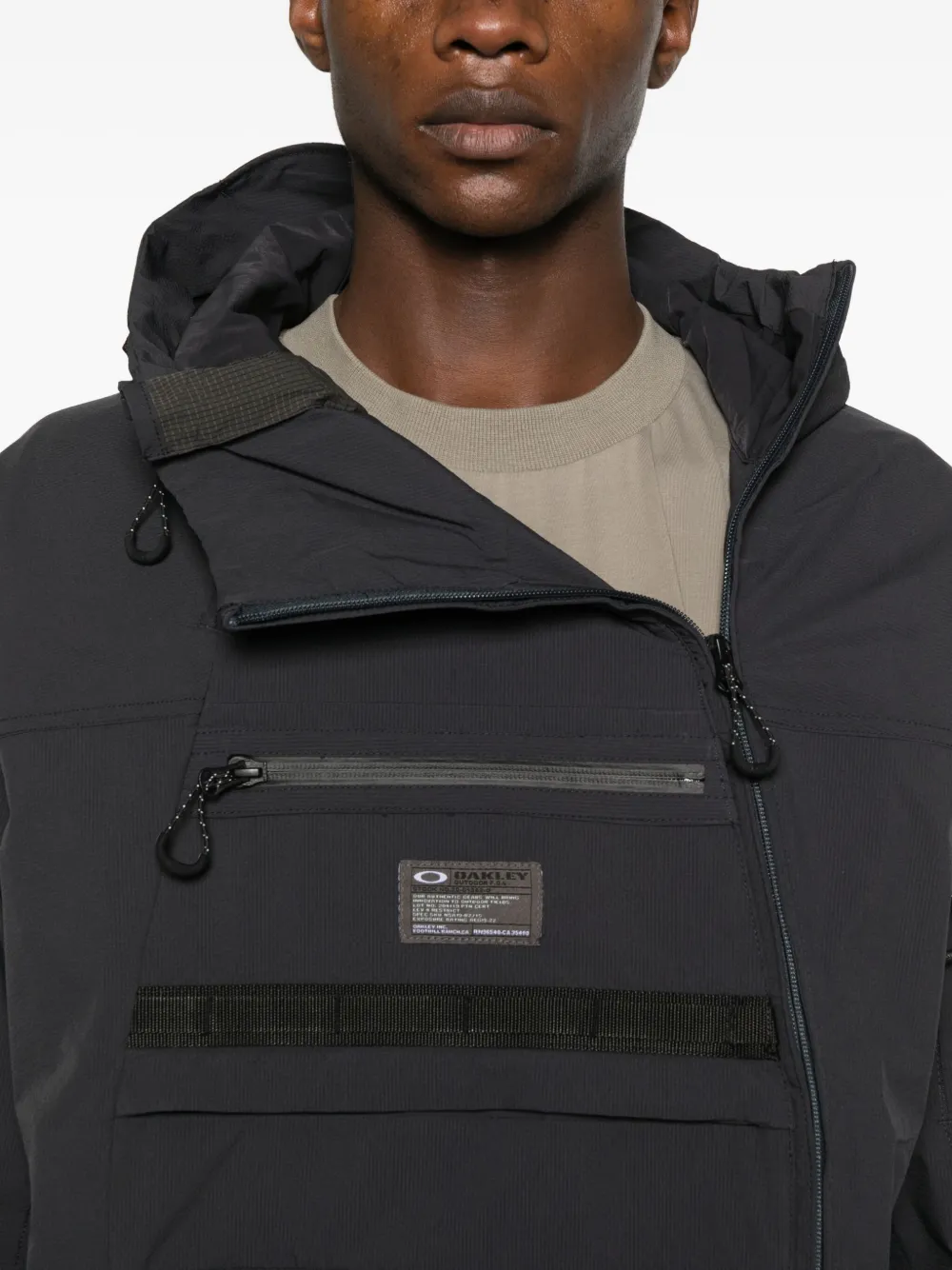 Oakley Stroke Hooded Jacket In Black