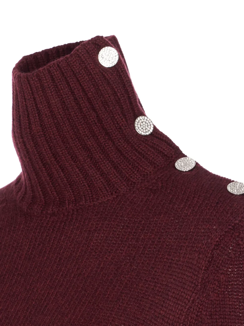 Zadig & Voltaire Nalma High-neck Sweater In Burgundy