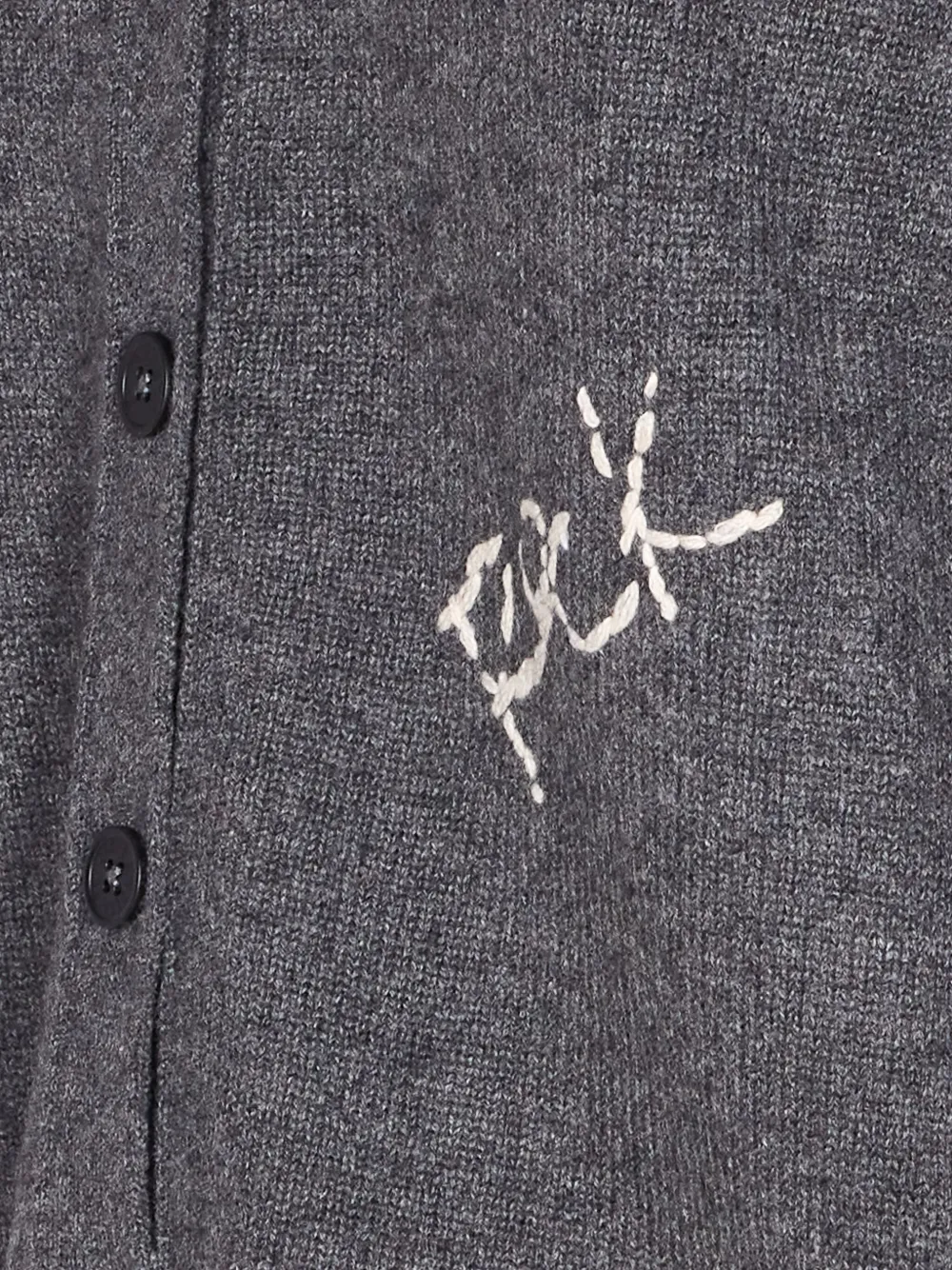 Zadig&Voltaire Mirkaz kasjmier vest met V-hals Grijs