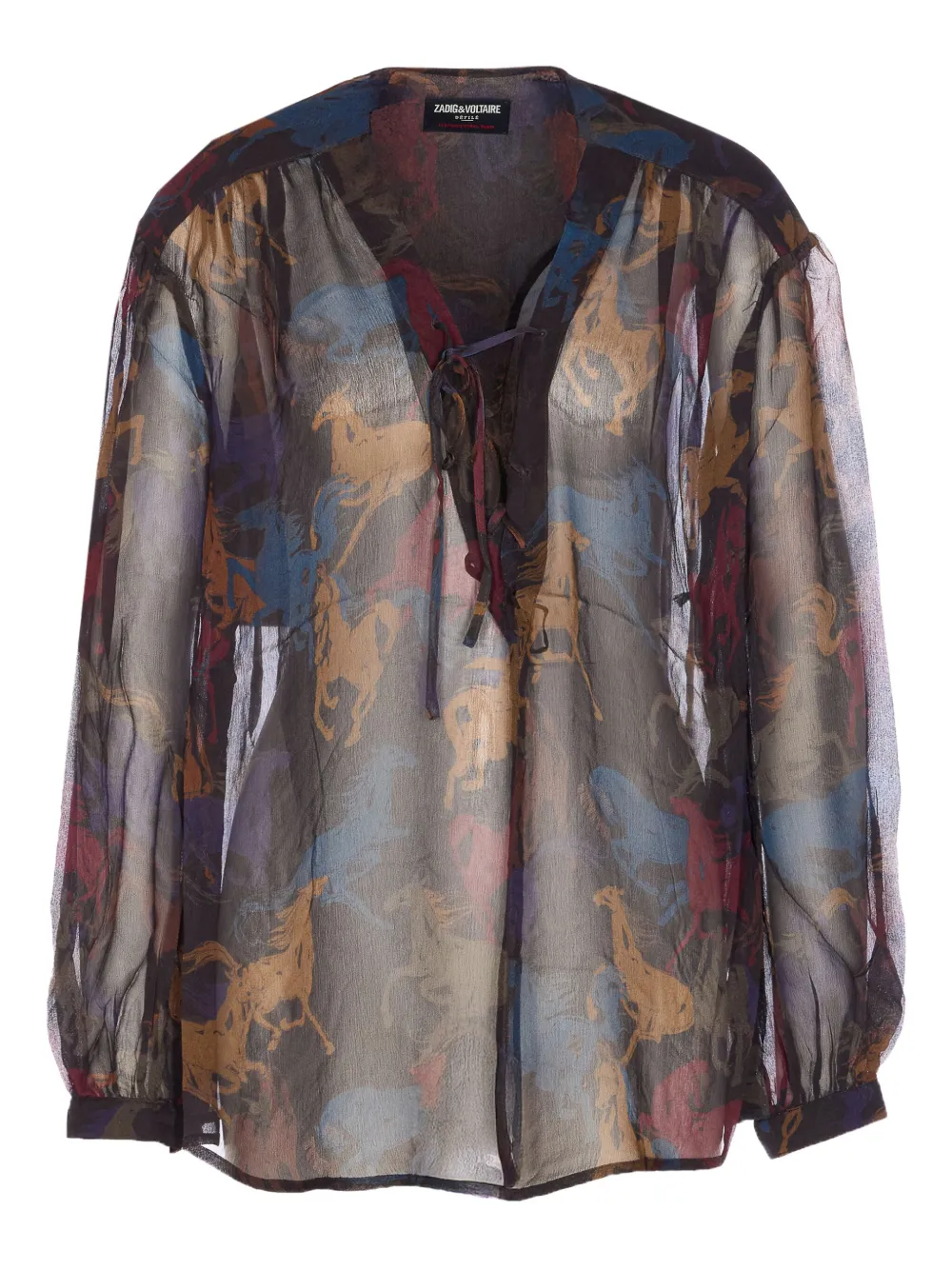 Zadig&Voltaire Tamela long-sleeve blouse | Brown | Image 1