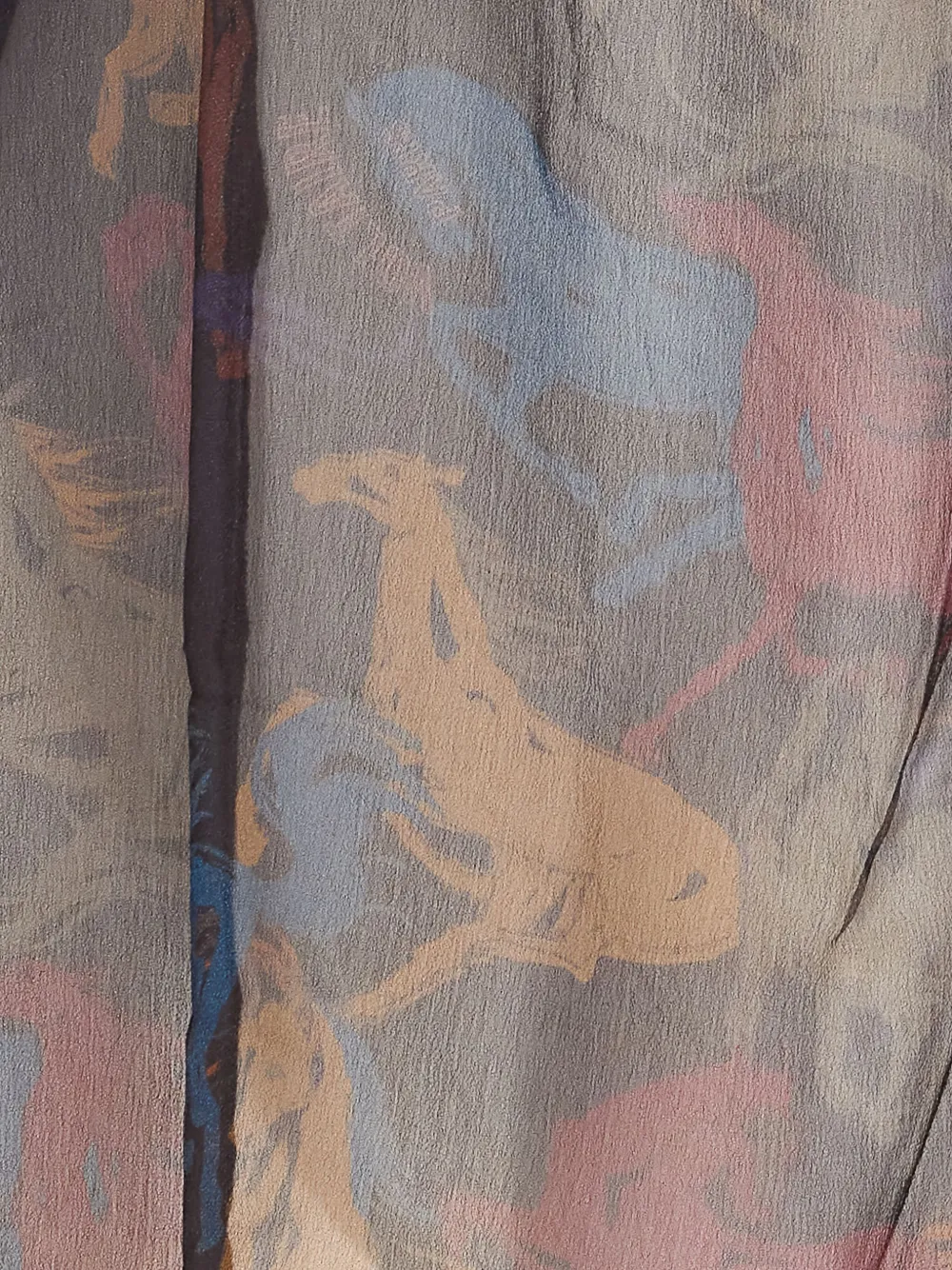 Zadig & Voltaire Womens Dark Chocolate Tamela Horse-print Woven Shirt In Black
