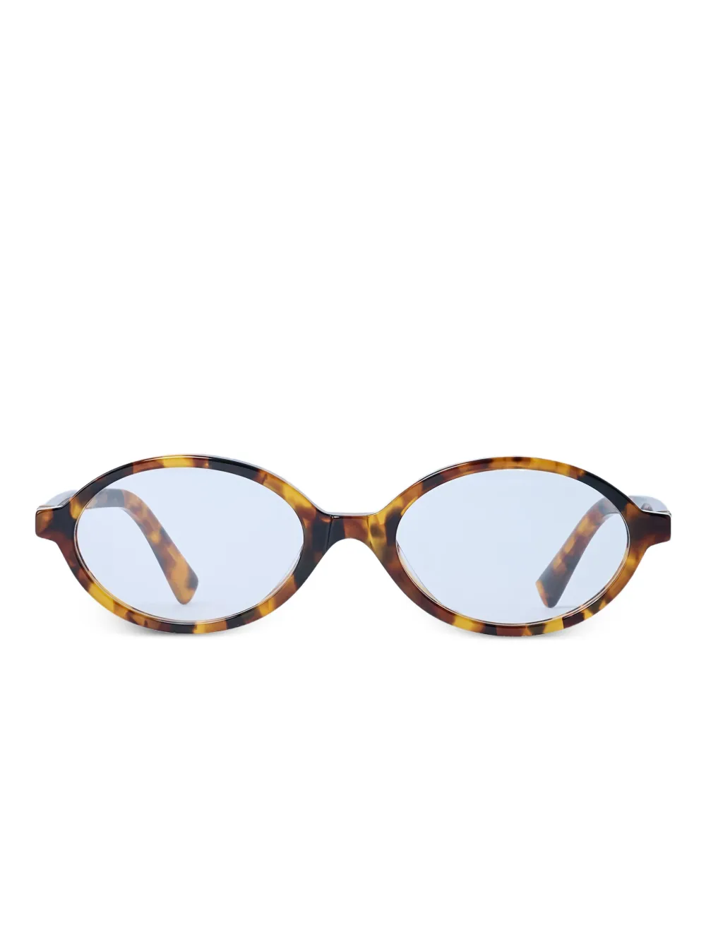Miu Miu Sonnenbrille mit ovalem Gestell | Braun | Image 1