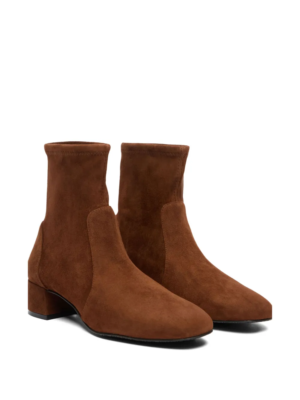 Stuart Weitzman 50mm Maeve Ankle Boots In Brown