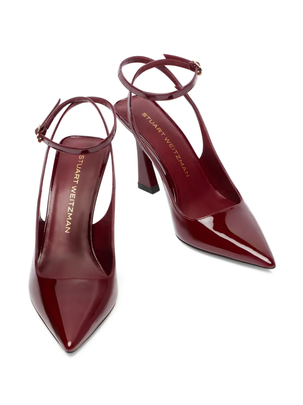 Stuart Weitzman 85mm Vinnie Pumps In Burgundy