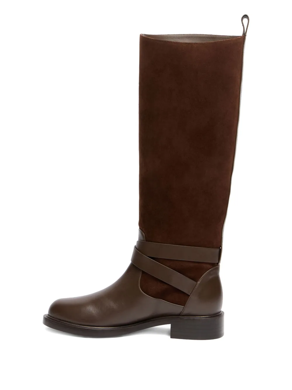 Stuart Weitzman Benni Riding Boots In Brown