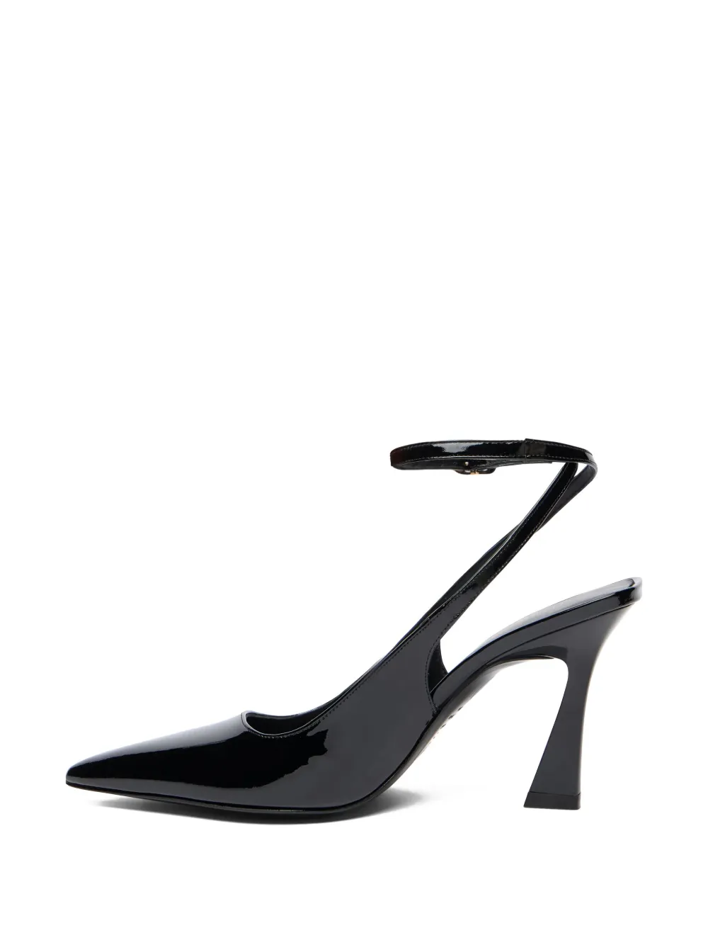 Stuart Weitzman 85 mm Vinnie pumps met bandje Zwart