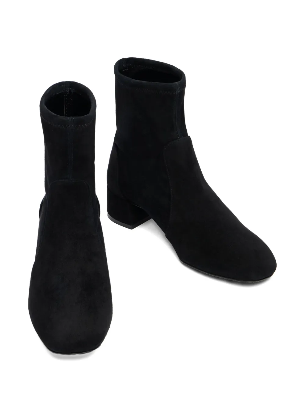 Stuart Weitzman Maeve Suede Booties In Black