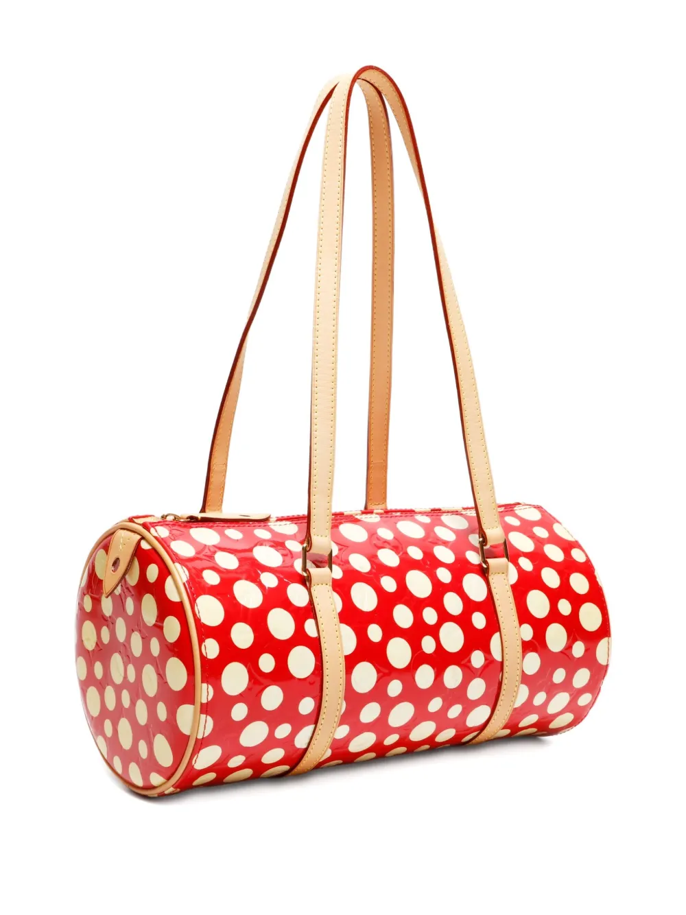 Pre-owned Louis Vuitton X Yayoi Kusama 2012 Dot Infinity Papillon Shoulder Bag In Red