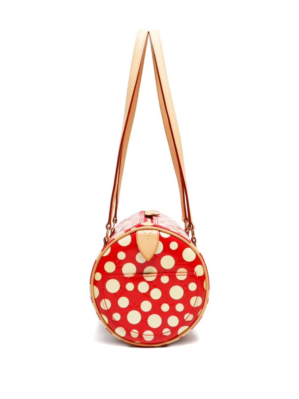 Pre-owned Louis Vuitton X Yayoi Kusama 2012 Dot Infinity Papillon Shoulder Bag In Red