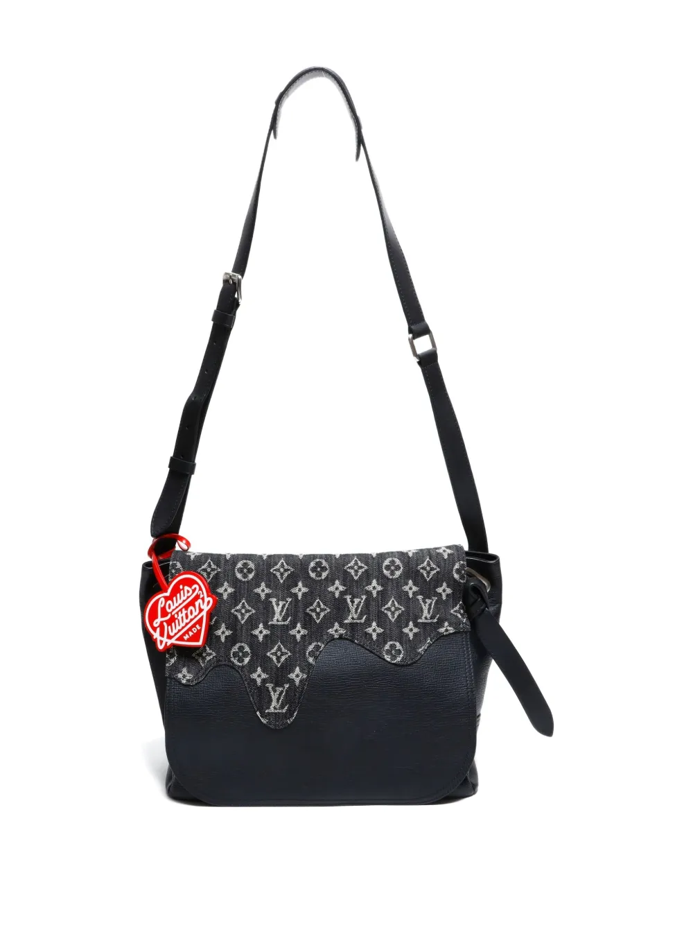 Pre-owned Louis Vuitton X Nigo 2021-2025 Besace Tokyo Shoulder Bag In Black