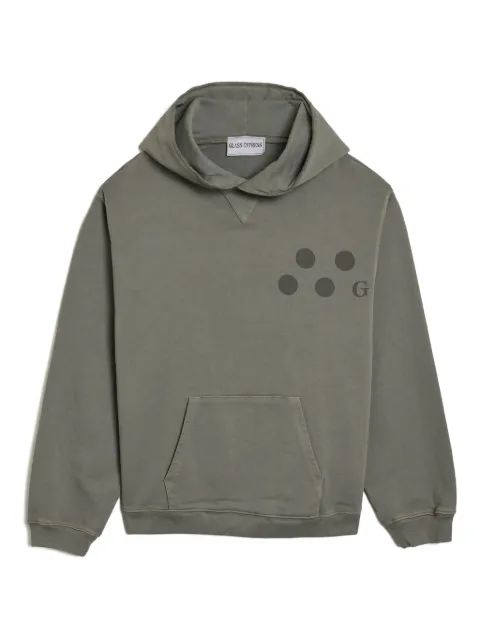 Glass Cypress hoodie con logo estampado
