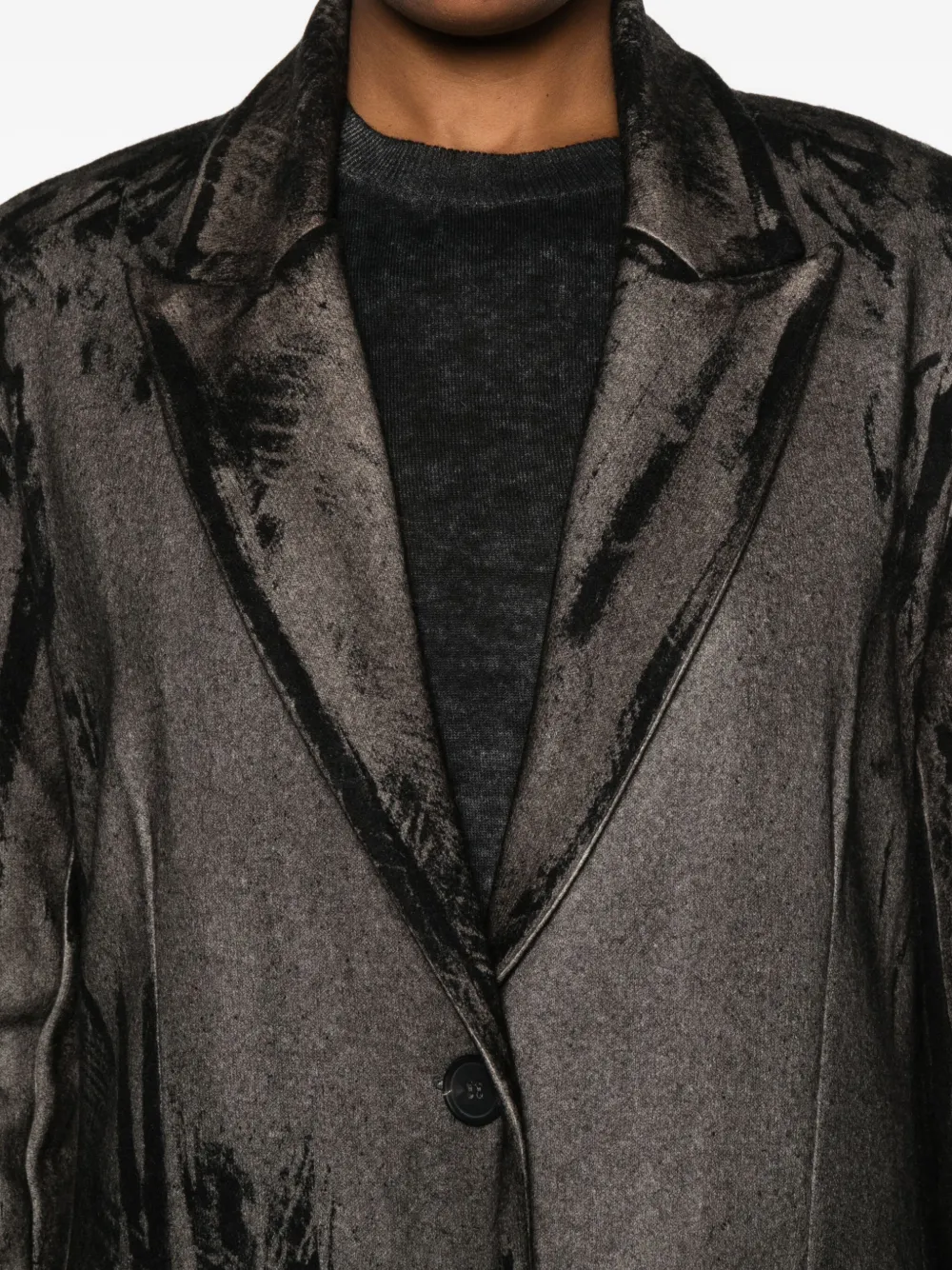 Avant Toi Wool Single-breasted Coat In Brown