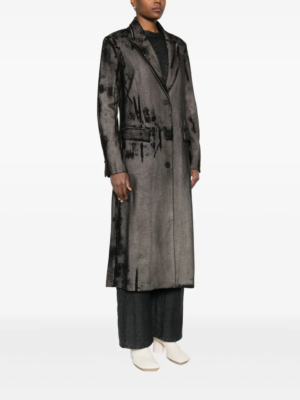 Avant Toi Jas met enkele rij knopen Zwart