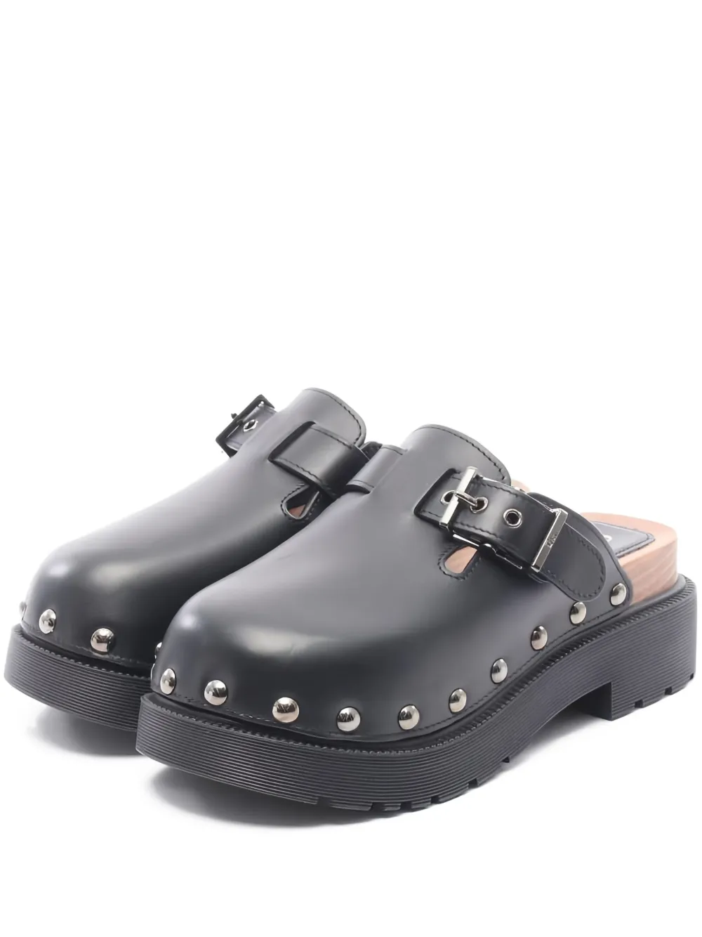 Christian Dior Pre-Owned 60mm Quake stud-embellishment mules | Black | Image 1