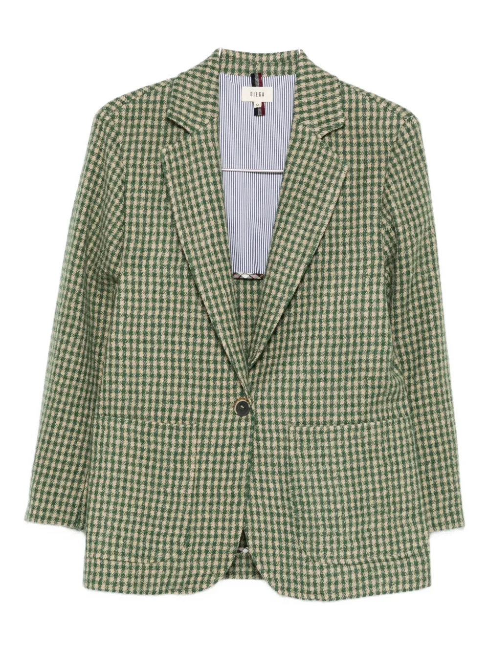 Diega Wool Blazer In Green