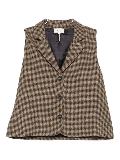 Diega houndstooth waistcoat