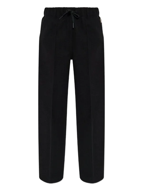 Moncler Grenoble Drawstring Logo Track Pants in Black