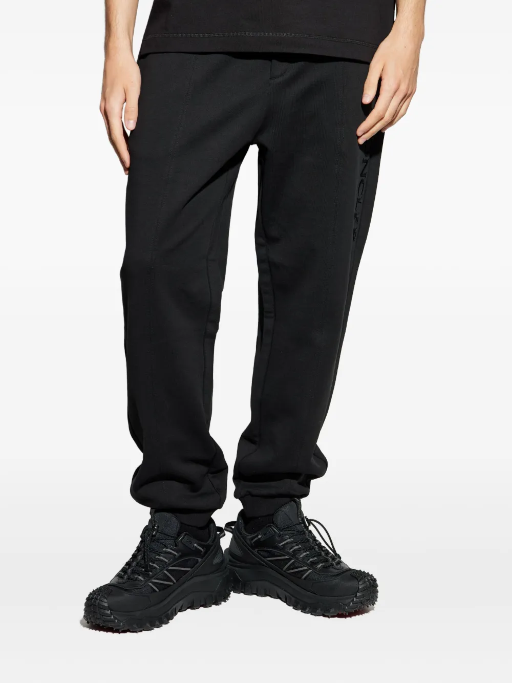 Moncler Logo-detail Track Pants In Black