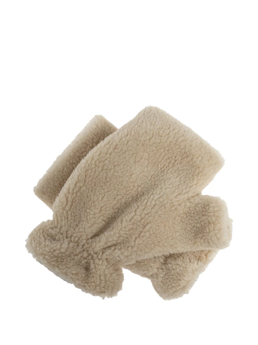 Moncler Logo-patch Fingerless Gloves In Neutral