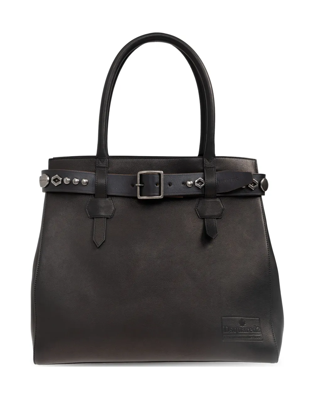 DSQUARED2 stud-embellished strap-detail tote bag | Black | Image 1