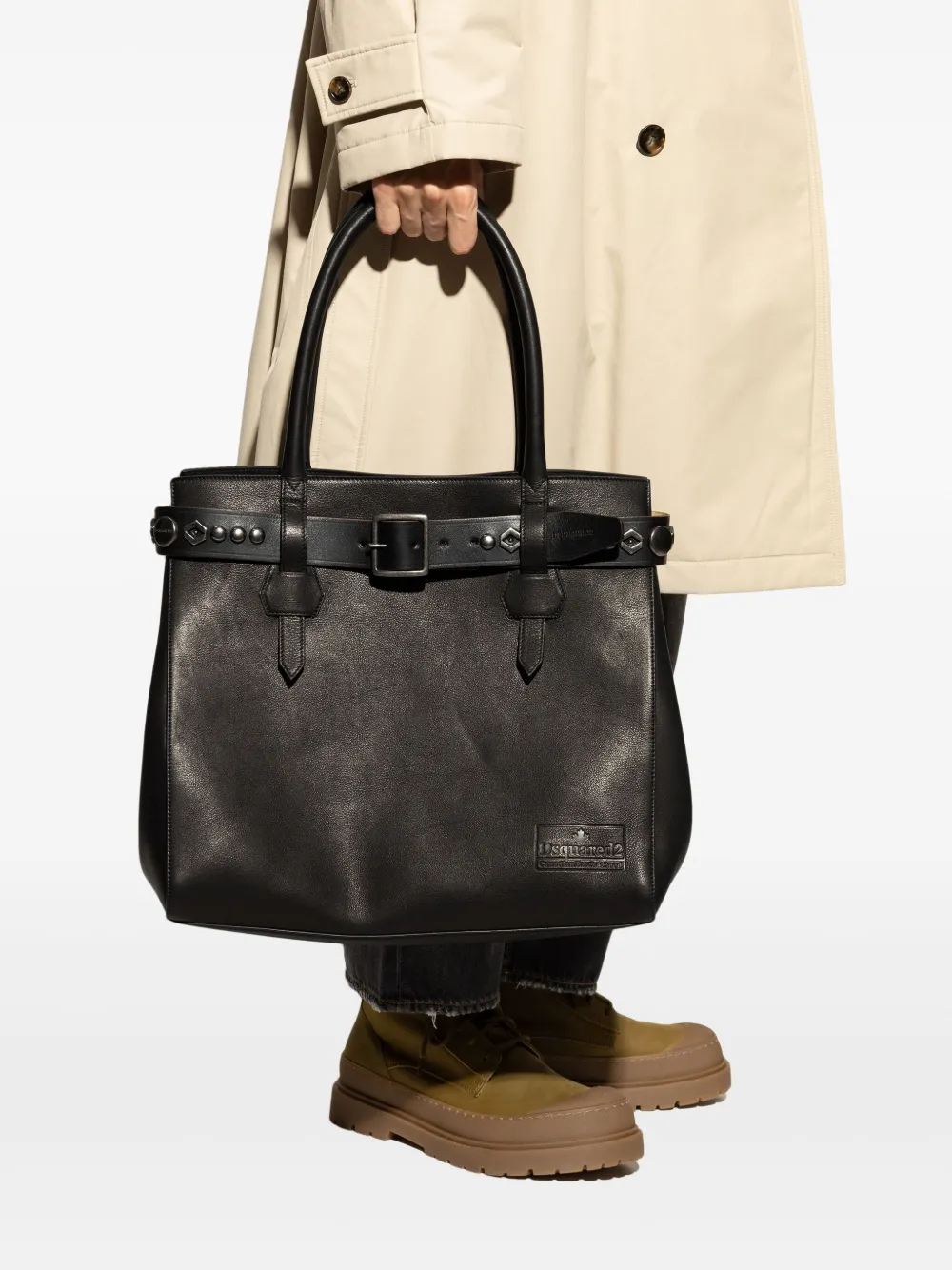 DSQUARED2 stud-embellished strap-detail tote bag | Image 2