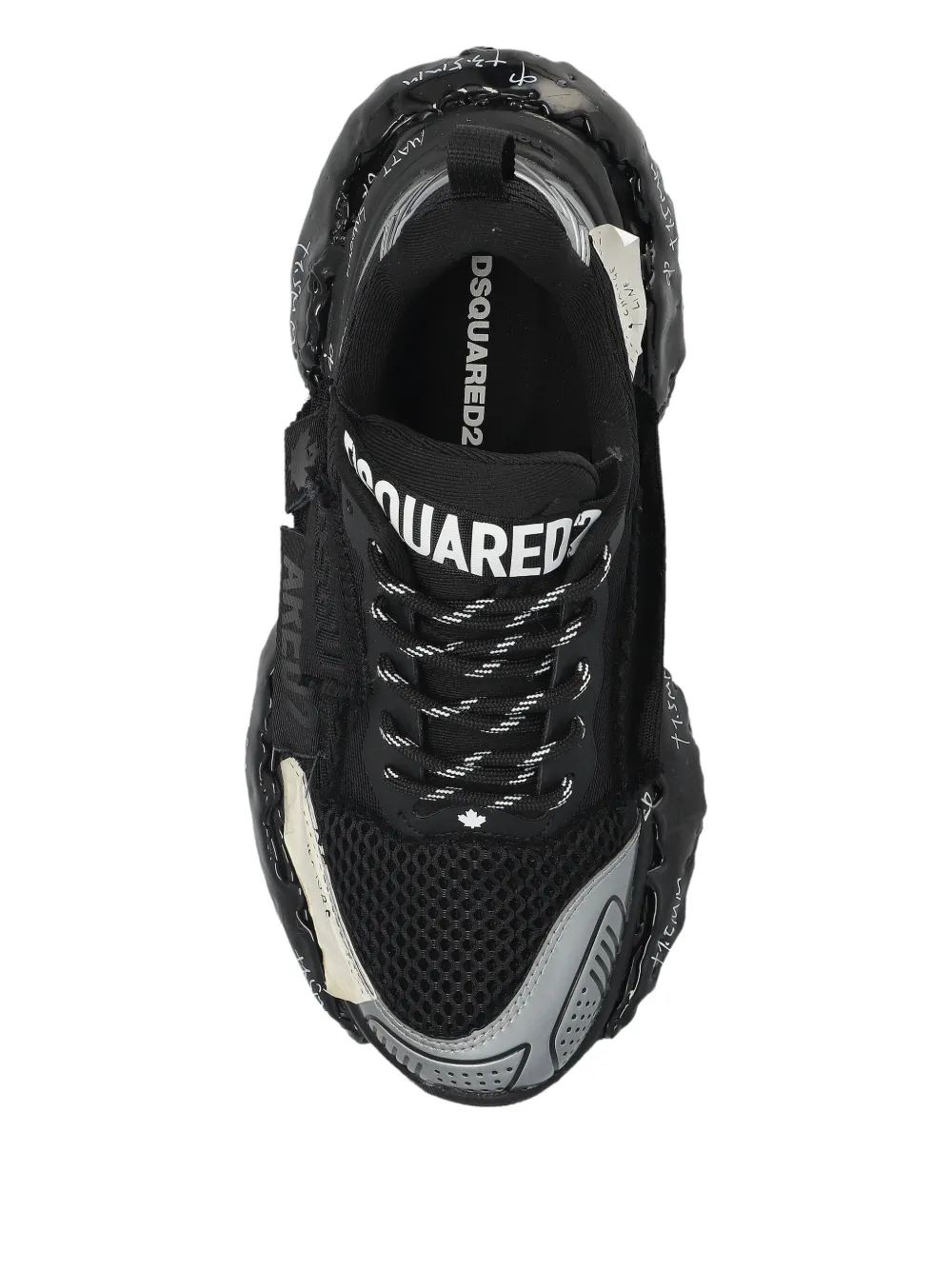DSQUARED2 Sneakers met logo Zwart