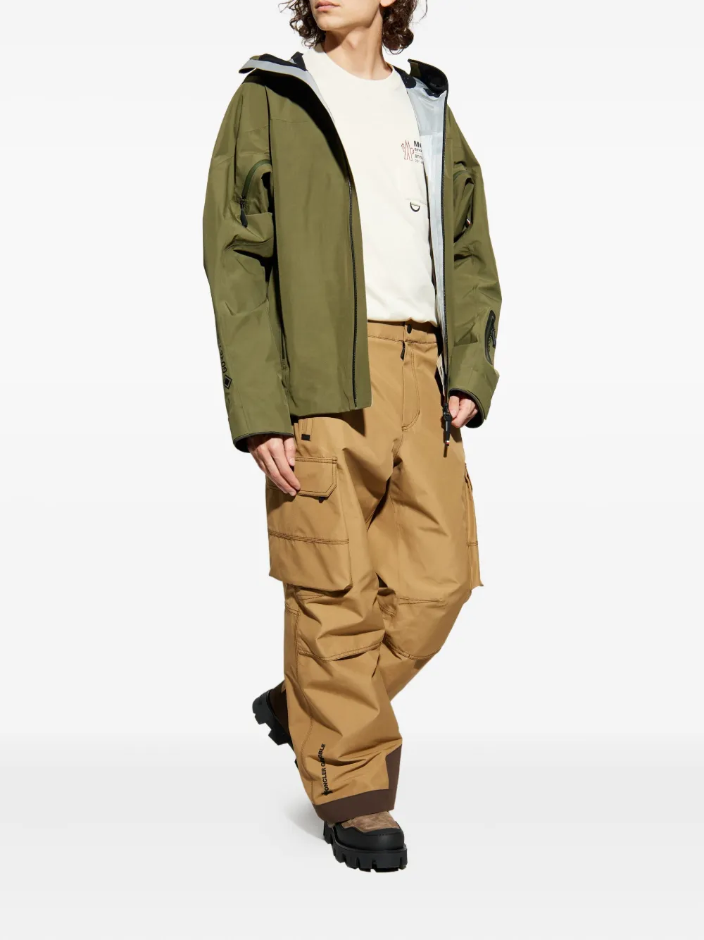 Moncler Grenoble Hinterburgs zip-up hooded ski jacket - Groen