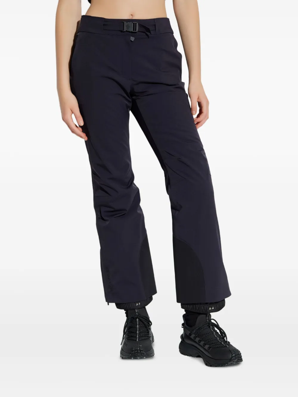 Moncler Grenoble Gewatteerde broek met gespdetail Blauw