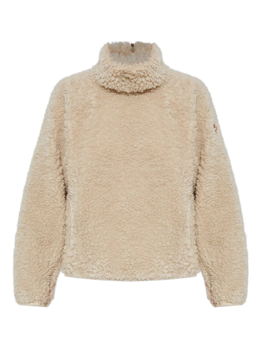 Moncler Grenoble Teddy sweater met logopatch Beige