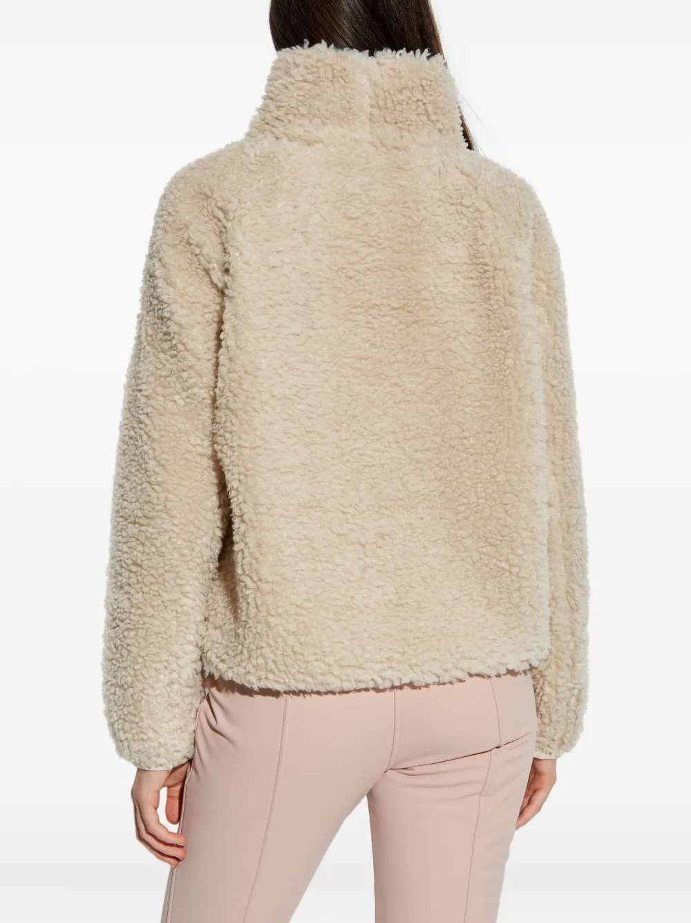 Moncler Grenoble Teddy sweater met logopatch Beige
