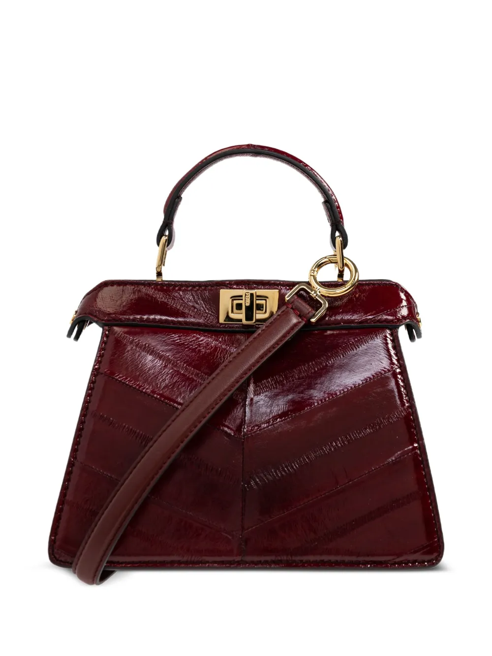 FENDI Borsa tote Peekaboo ISeeU Petite - Rosso