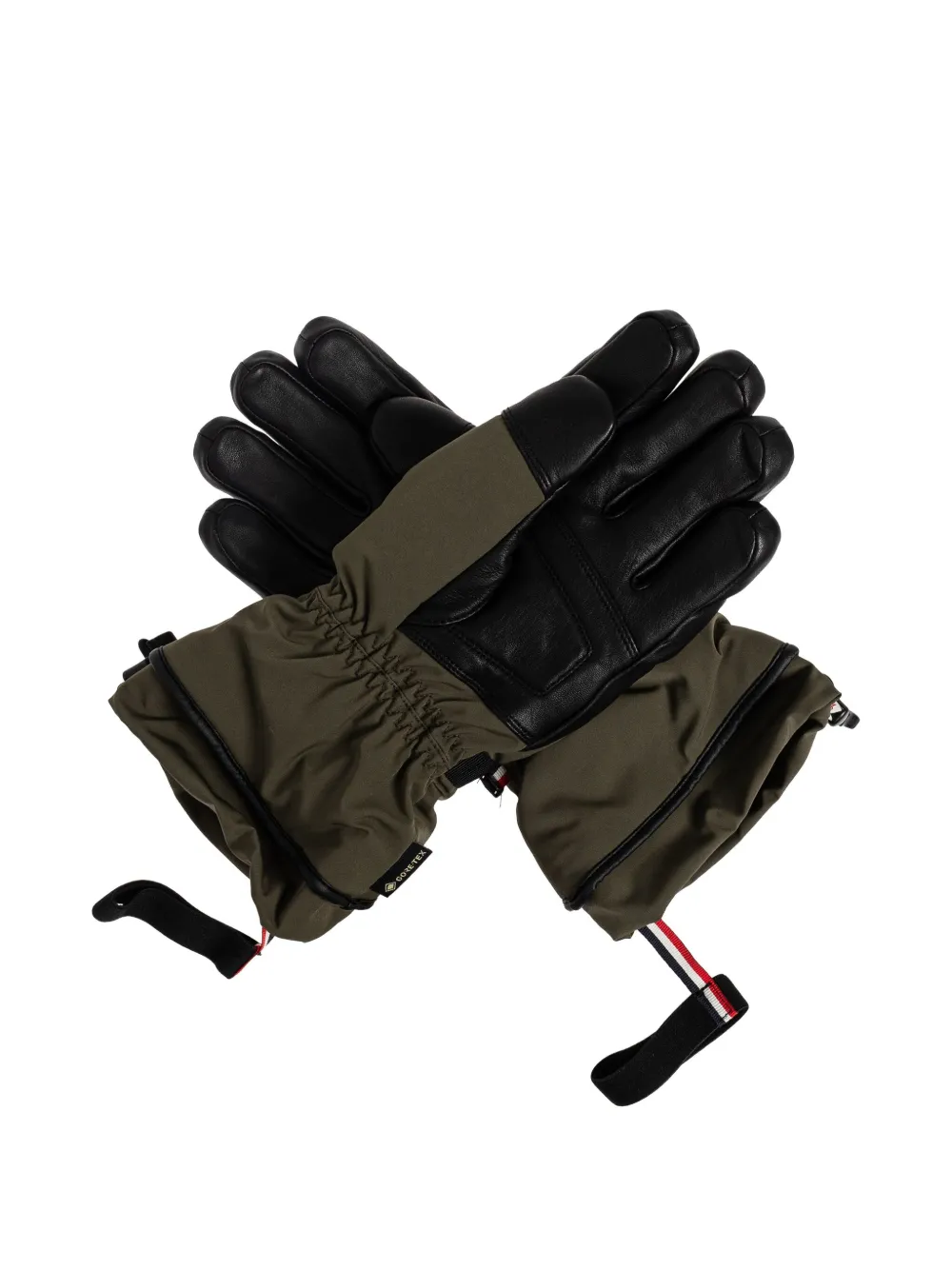 Moncler Grenoble gewatteerde handschoenen Groen