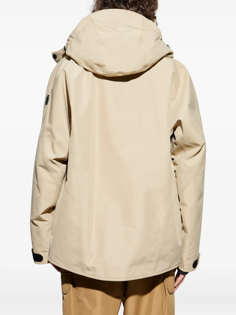 Moncler Lambir Hooded Zip-up Ski Jacket In Brown
