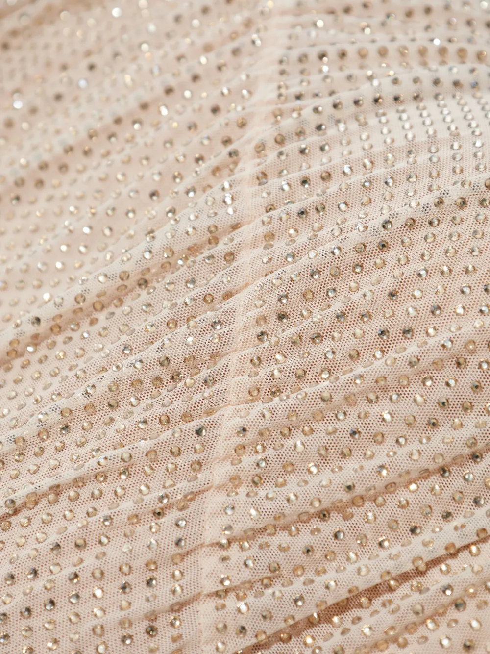 Self-Portrait Top met kristallen Beige