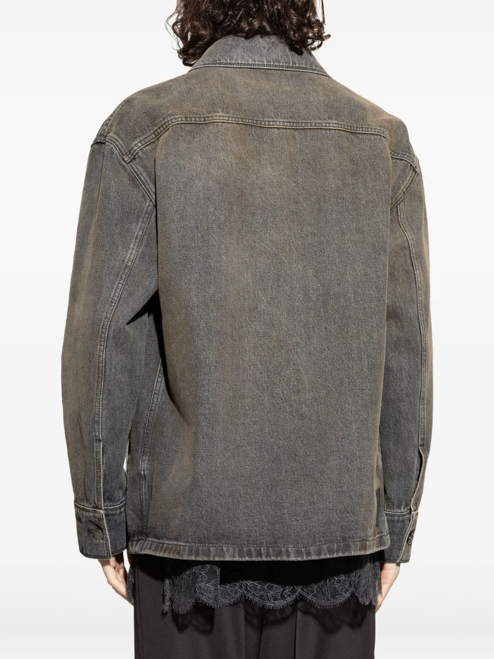 FENDI Denim jack Grijs