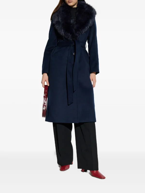 Michael Michael Kors Mantel Mit Gürtel Blau FARFETCH AT