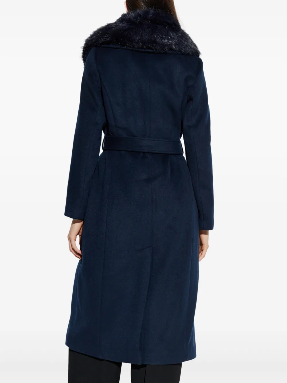 Michael Kors Jas met ceintuur Blauw