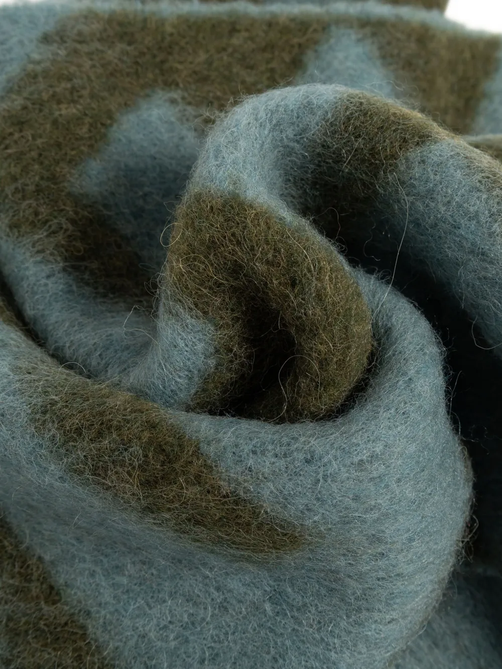 FENDI Sjaal met franje - Groen