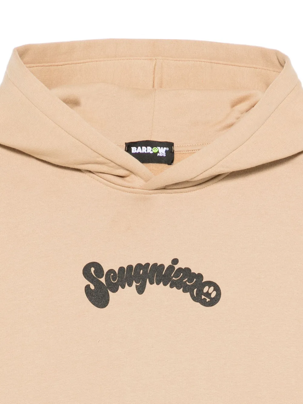 Barrow kids Hoodie met print Bruin