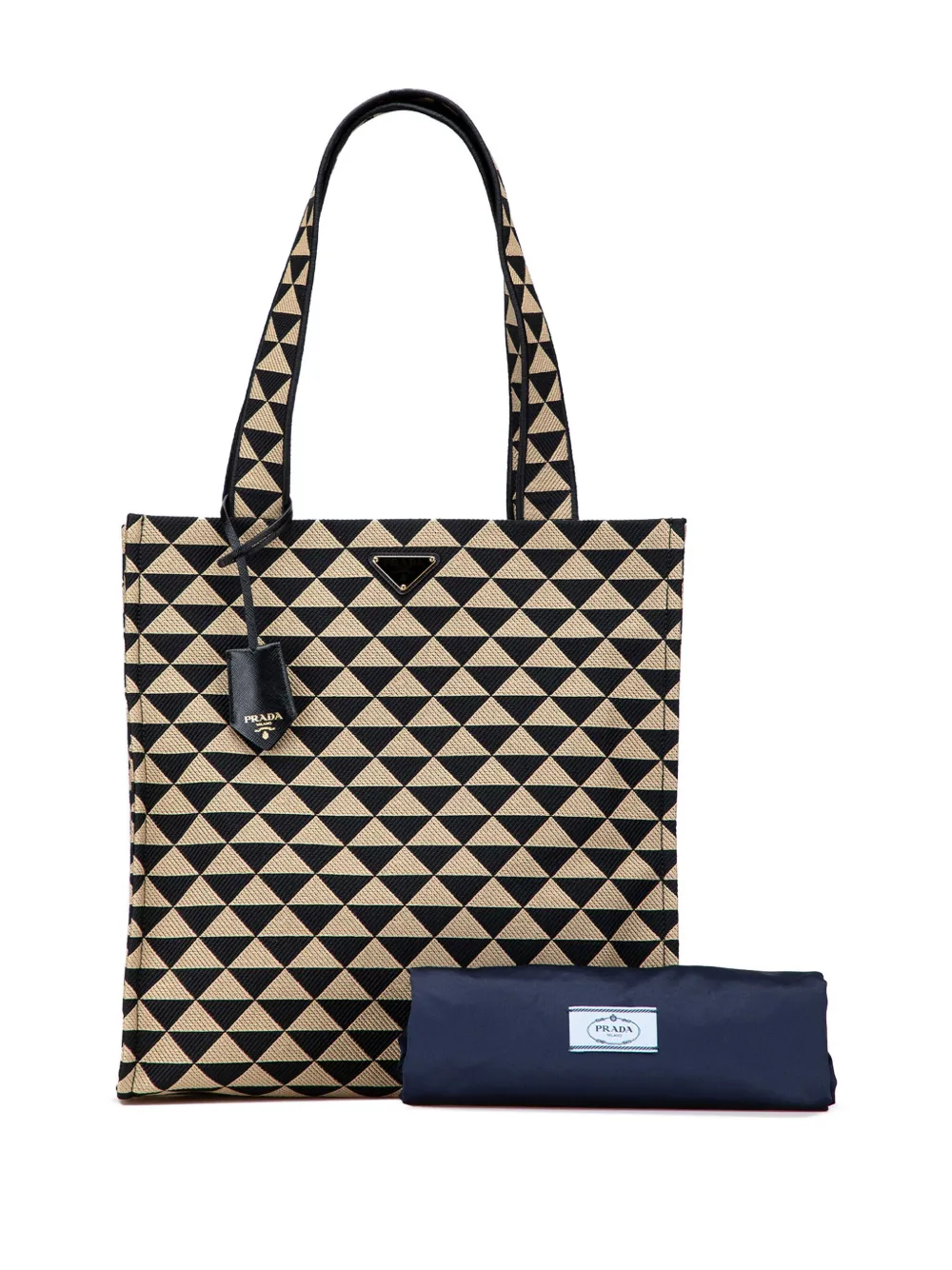 2013-2025 Embroidered Canvas Triangolo Symbole Shopping Tote Bag
